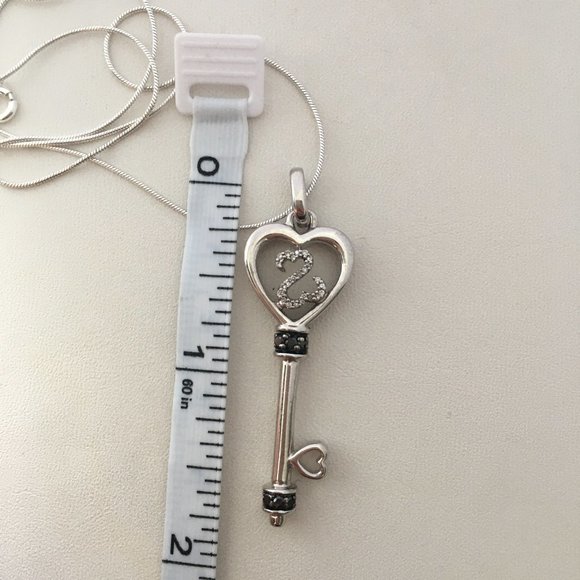 Jane Seymour Jewelry Black White Diamonds 925 Sterling Silver